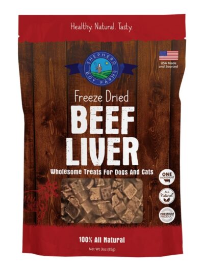 Shepherd Boy Farms Dog & Cat Freeze-Dried Beef Liver 3oz.