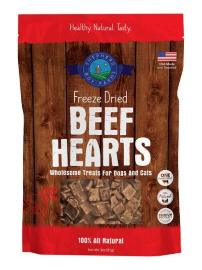 Shepherd Boy Farms Dog & Cat Freeze-Dried Beef Heart 3oz.