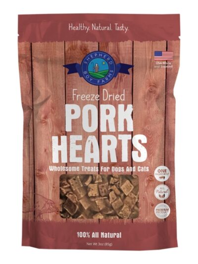 Shepherd Boy Farms Dog & Cat Freeze-Dried Pork Heart 3oz.