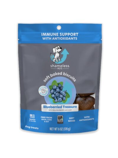 Shameless Soft Baked Dog Biscuits Blueberry/Mint 6oz.