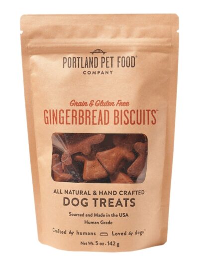 Portland Dog Grain Free Gluten Free Gingerbread Biscuits 5oz.
