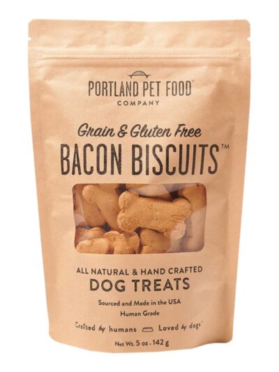 Portland Dog Grain Free Gluten Free Bacon Biscuits 5oz.