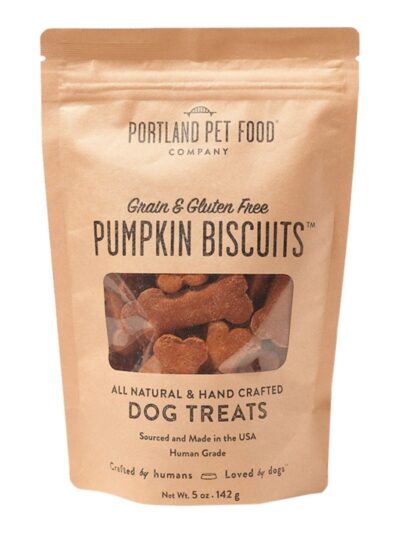 Portland Dog Grain Free Gluten Free Pumpkin Biscuits 5oz.