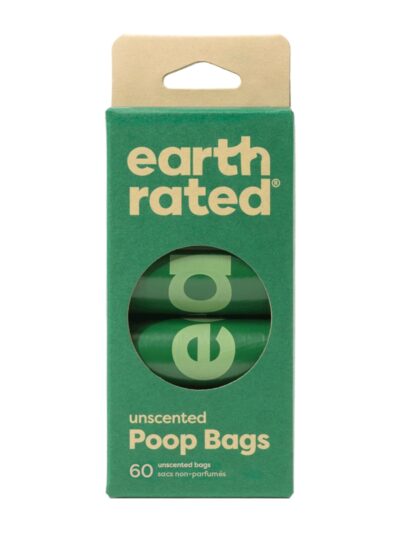 Earth Rated Dog Poop Bag Dog Unscented 4 Roll 60 Count