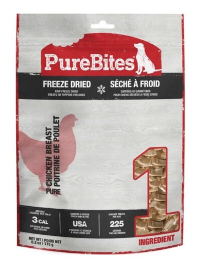 Purebites Freeze Dried Dog Treats Chicken Breast 6.2oz.