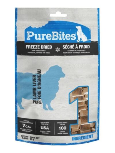Purebites Freeze Dried Dog Treats Lamb 3.35oz.