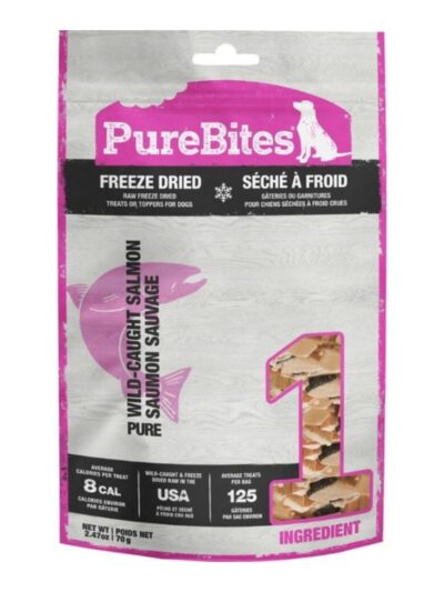 Purebites Freeze Dried Dog Treats Salmon 2.47oz.