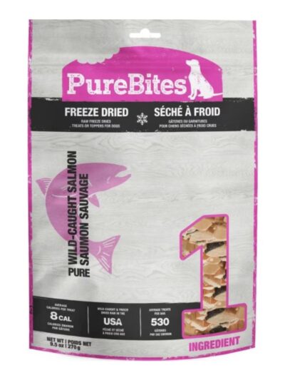 Purebites Freeze Dried Dog Treats Salmon 9.5oz.
