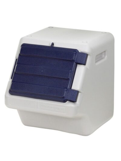 Bergan Stack-N-Stor Pet Food Storage Beige/Navy 1ea/MD, 18 gal