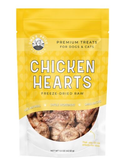 Oma'S Pride Dog Freeze-Dried Chicken Hearts 1.5Oz