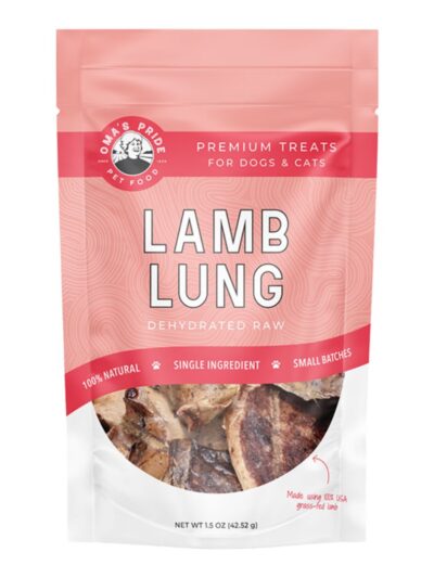 Oma'S Pride Dog Dehydrated Lamb Lung 1.5oz.