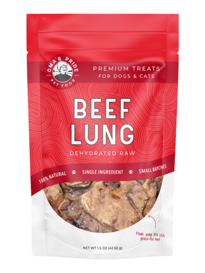 Oma'S Pride Dog Dehydrated Beef Lung 1.5oz.