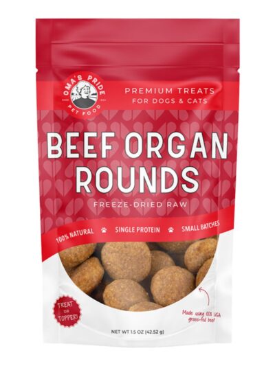 Oma'S Pride Dog Freeze-Dried Beef Organ Rounds 1.5Oz