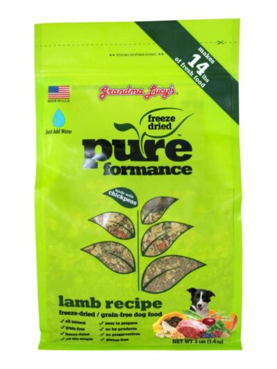 Grandma Lucys Dog Pure Grain Free Lamb Chickpea 3 Lbs.