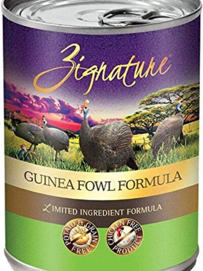 Zignature Dog Canned 13oz. Guinea Fowl (Case of 12)