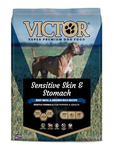 Victor Super Premium Dog Food Sensitive Skin & Stomach Beef & Brown Rice, 1ea/15 lb
