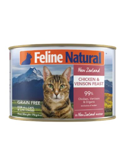 Feline Natural Canned Chicken Venison 6oz. (Case of 12)