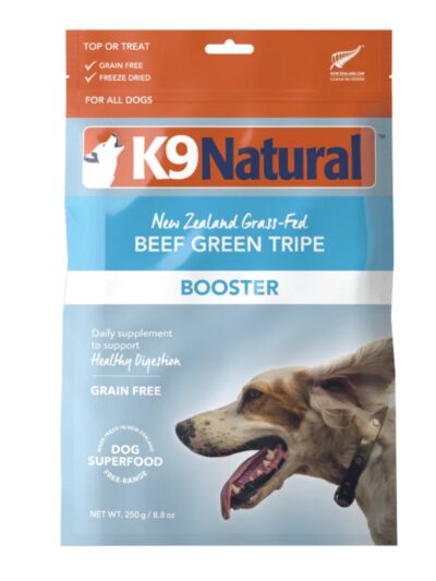 K9 Natural Dog Freeze-Dried Booster Beef Green Tripe 8.8oz.