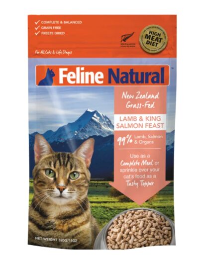 Feline Natural Cat Freeze-Dried Lamb Salmon 11oz.