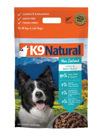 K9 Natural Dog Freeze-Dried Hoki & Beef 4Lb