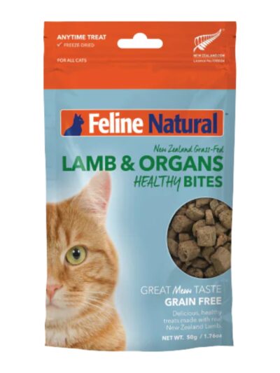 Feline Natural Cat Freeze-Dried Healthy Bites Lamb 1.76oz.