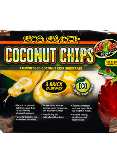Zoo Med Eco Earth Coconut Chips Substrate 1ea/3 Bricks