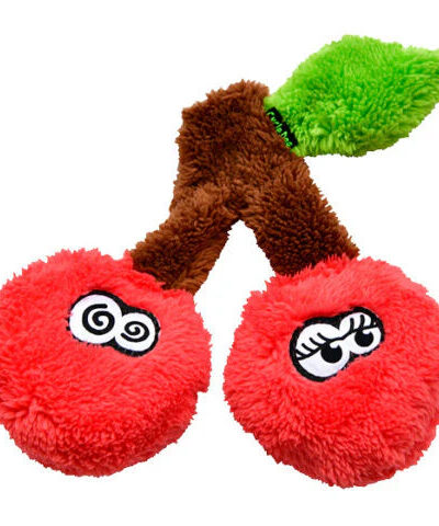 Cycle Dog Duraplush Cherries Dog Toy Red Small