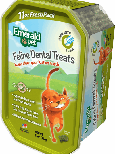 Emerald Pet Feline Dental Cat Treats Tuna 11oz