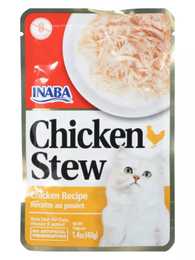 Inaba Chicken Stew Side Dish For Cats Chicken 1.76oz. (Case of 8)