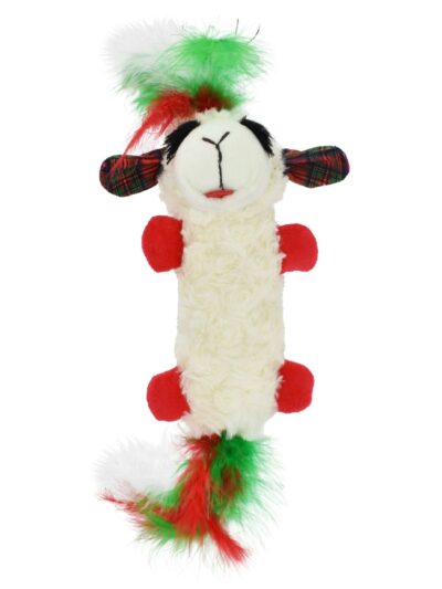 Multipet Holiday Lamb Chop Holiday Cat Kicker 12"