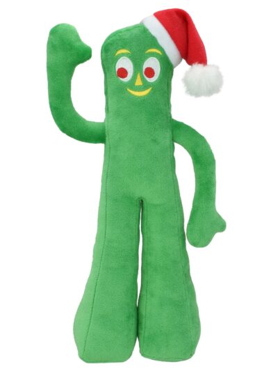 Multipet Holiday Gumby Plush with Santa Hat 9"