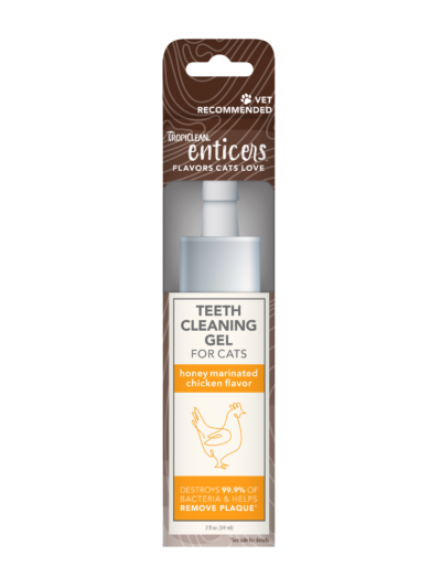 Tropiclean Cat Enticers Cleaning Gel Chicken 2Oz