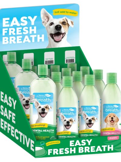 TropiClean Fresh Breath Dental Health Solution Counter Display 1ea/15Pc