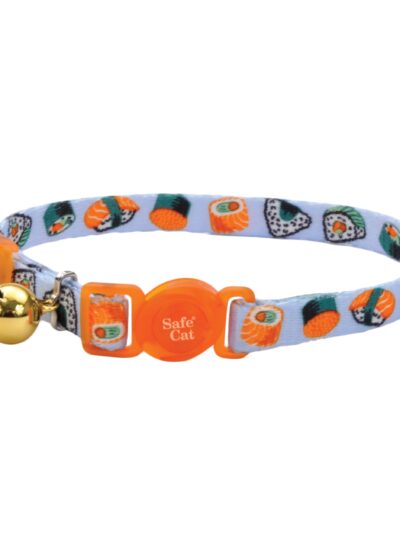 Coastal Products Safe Cat Fashion Adjustable Breakaway Collar-Sushi