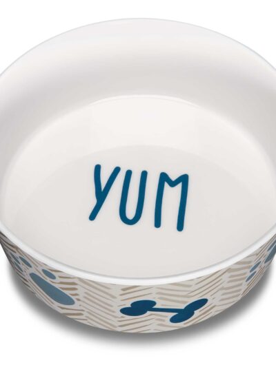 Loving Pets Dolce Moderna Bowl Yum Chevron, 1ea/LG