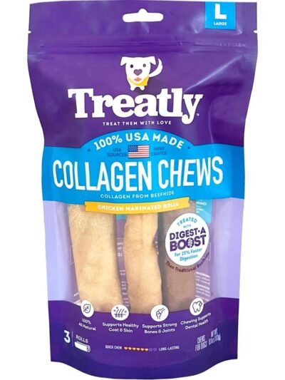 Treatly USA Collagen Rolls Chicken Marinade 9in. -3 Pk