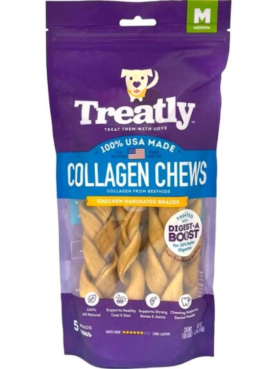 Treatly USA Collagen Braids Chicken 6in. -5 Pk