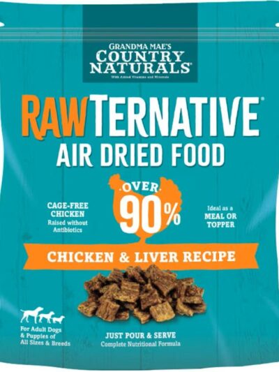 Grandma Mae's Country Naturals RawTernative Air Dried Dry Dog Food Chicken & Liver 1lb