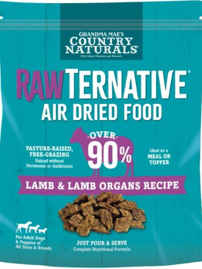 Grandma Mae's Country Naturals RawTernative Air Dried Dry Dog Food Lamb & Lamb Organs 5oz