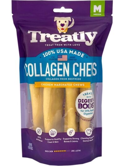 Treatly USA Collagen Wraps Chicken 6in. -4 Pk
