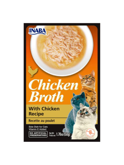 Inaba Chicken Broth Side Dish For Cats Chicken 1.76oz. (Case of 8)