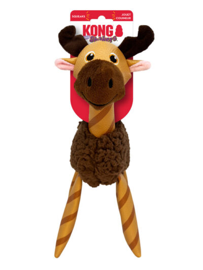 KONG Shakers Floofs Plush Dog Toy Moose, 1ea/MD