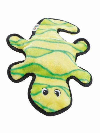 Outward Hound Invincibles Dog Toy Gecko 2 Squeakers Medium