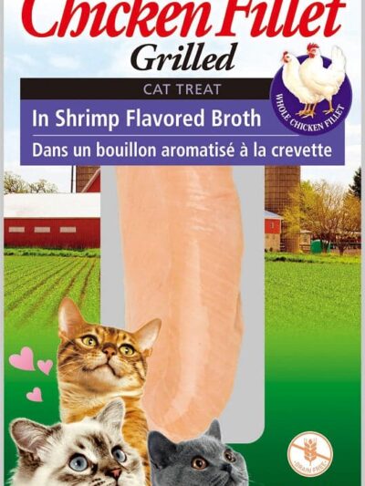 Inaba Chicken Fillet Grilled with Flavored Broth Shrimp .9oz. (Case of 6)