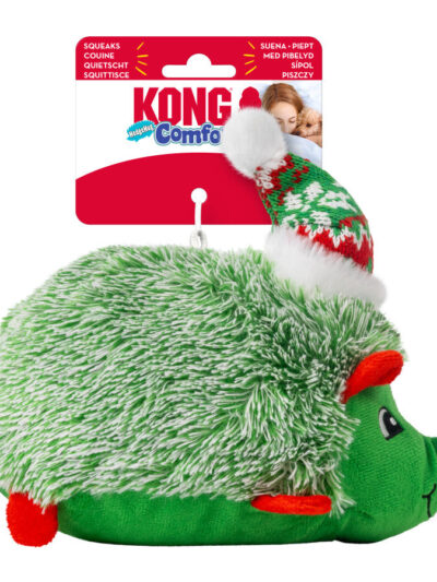 KONG Holiday Comfort HedgeHug Dog Toy Assorted, 1ea/MD
