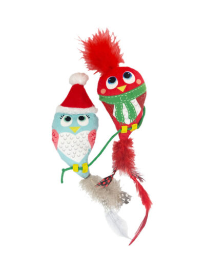 KONG Holiday Pull-A-Partz Cat Toy Luvs Bird, 1ea/One Size