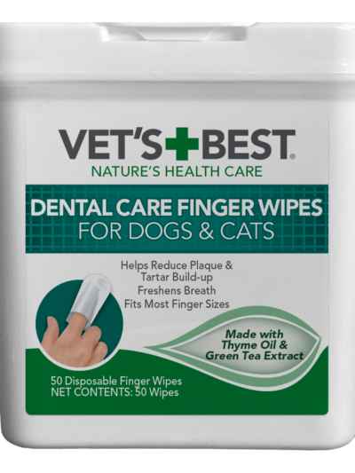 Vet's Best Dental Care Finger Wipes for Dogs and Cats 1ea/50 ct