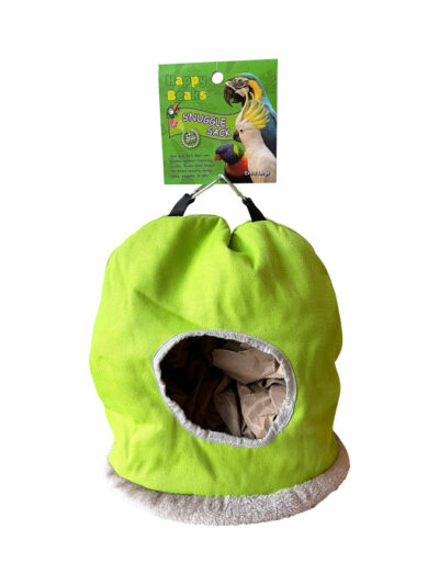 A & E Cages Happy Beaks Snuggle Sack Bird Hut Assorted 1ea/XL