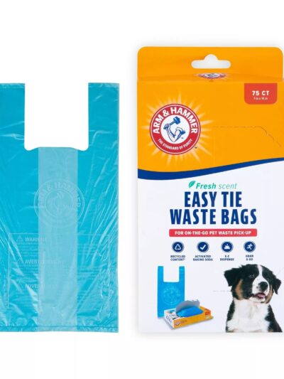Arm & Hammer Easy-Tie Waste Bags Blue 1ea/75 ct