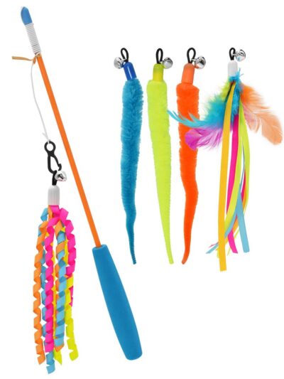 Multipet Cat Teaser w/ Interchangeable Attachments